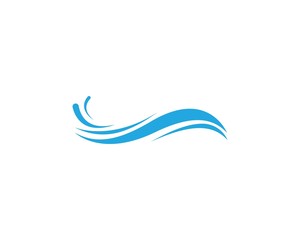 Water Wave symbol and icon Logo Template