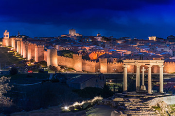 Walls of Avila, World Heritage Site in Spain