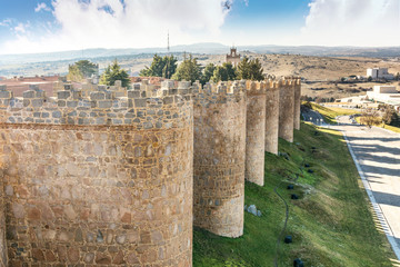 Walls of Avila, World Heritage Site in Spain