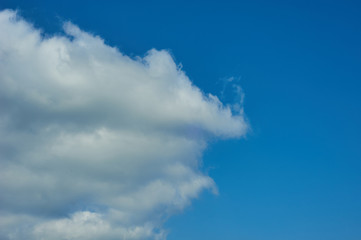 Beautiful sky with clouds. Nature composition. Place for text