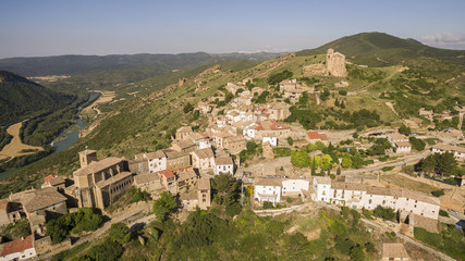 Fototapeta na wymiar Gallipienzo is a beautiful village in Navarra province, Spain
