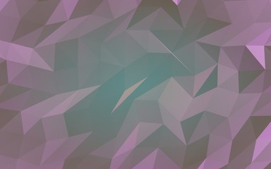 Abstract triangle geometrical purple background. Geometric origami style with gradient. 3D illustration