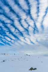 Fantastic winter clouds
