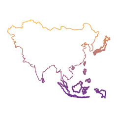 asia map icon