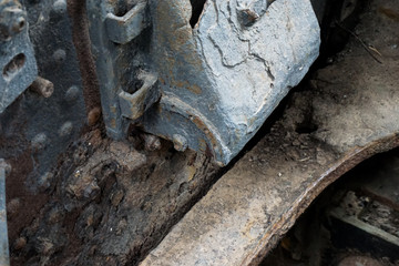 Textura de metal, oxidado, antiguo. Tren 