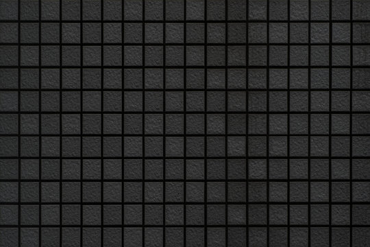 Black mosaic pattern and seamless background