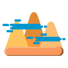 mountains and clouds design