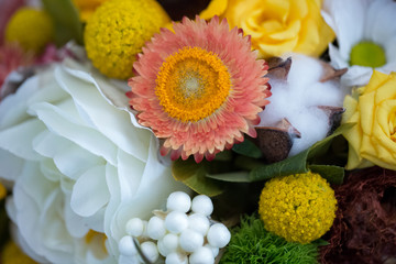 Floral arrangement in a bouquet
