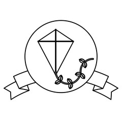 emblem with kite icon
