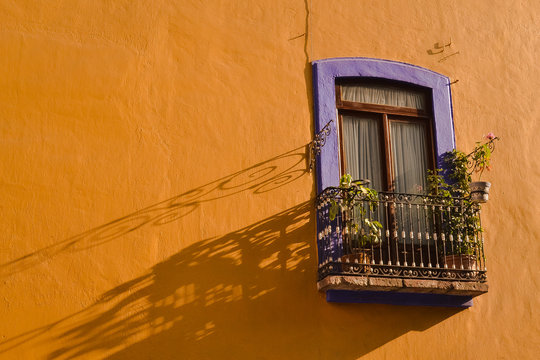 Balc&oacute;n de casona Centro de Puebla M&eacute;xico