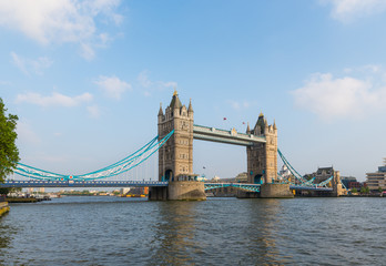Thames river and Tower Bridge in London, UK