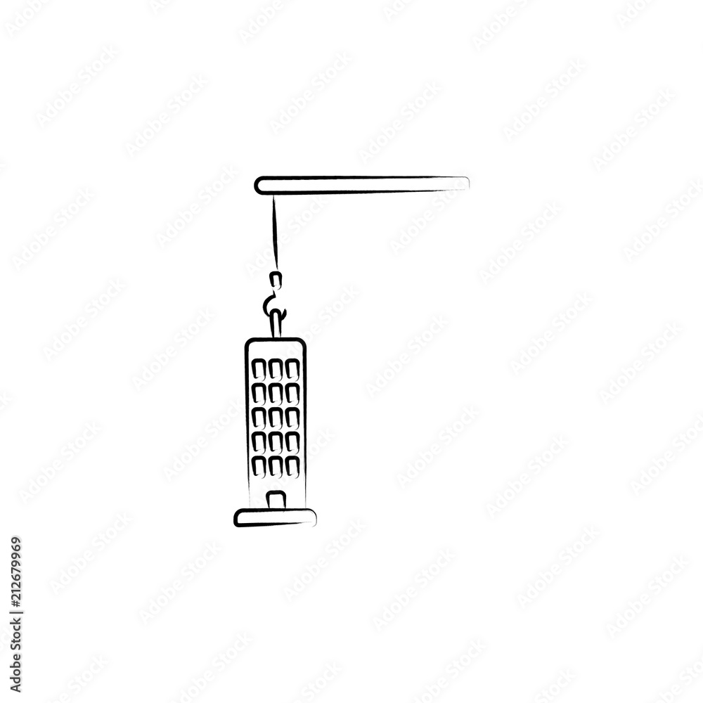 Poster building construction icon. element of idea icon for mobile concept and web apps. sketch style build