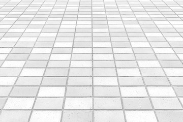 Outdoor white stone brick tile floor background