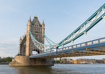 Fototapeta na wymiar Beautiful View of London's Tower Bridge