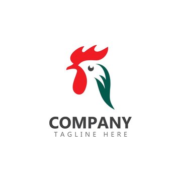 Chicken Company Logo Vector Template Design Illustration