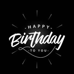 Happy Birthday Vector Template Design Illustration