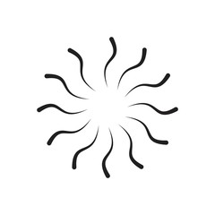 Firework Vector Template Design Illustration