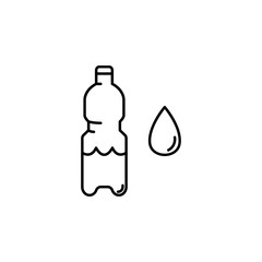 bottle of water icon. Element of food and drinks icon for mobile concept and web apps. Thin line bottle of water icon can be used for web and mobile. Premium icon