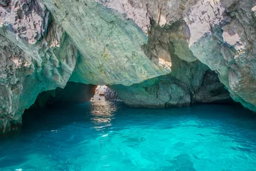 Schilderijen op glas Amalfi coast sea cave grotto © John