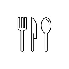 cutlery icon. Element of food and drinks icon for mobile concept and web apps. Thin line cutlery icon can be used for web and mobile. Premium icon