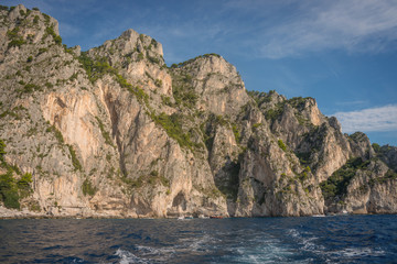 Fototapeta na wymiar Cliffs on the Amalfi Coast
