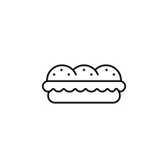 burger icon. Element of food and drinks icon for mobile concept and web apps. Thin line burger icon can be used for web and mobile. Premium icon