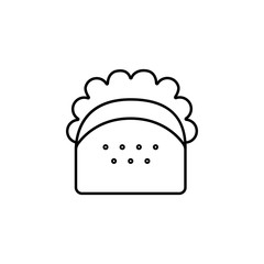 a sandwich icon. Element of food and drinks icon for mobile concept and web apps. Thin line a sandwich icon can be used for web and mobile. Premium icon