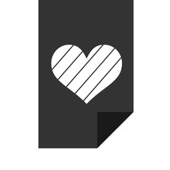 Elegant ribbon heart