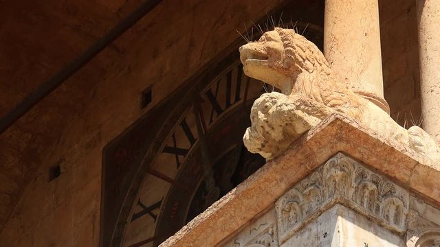  Basilica of San Zeno in Verona Italy. Is considered one of the masterpieces of Romanesque architecture in Italy,ULTRA HD 4K, 