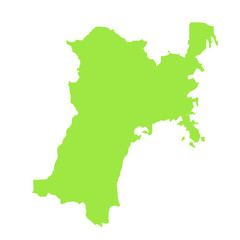宮城県　宮城県地図　東北地方　日本地図　地図