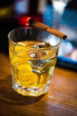 Cocktail on the Bar Counter