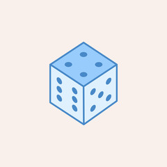 playing darts icon. Element of casino icon for mobile concept and web apps. Field outline playing darts icon can be used for web and mobile