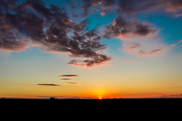 Obraz premium Pôr do Sol colorido