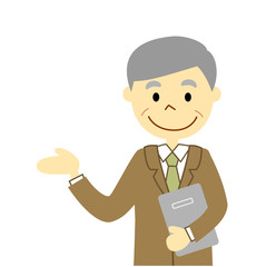 ビジネスマン　案内