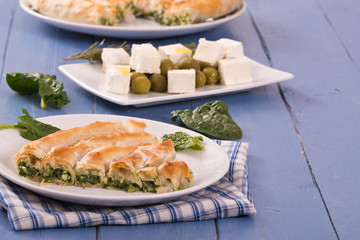 Greek spinach pie.