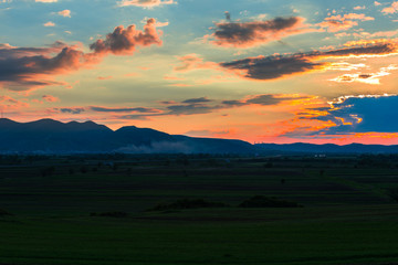 Dramatic Clouds at the sunsdet