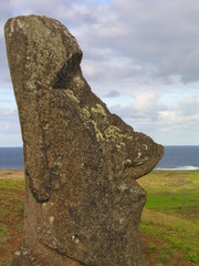 Moais de Isla Pascua, Rapa Nui, Chile. Patrimonio de la Humanidad