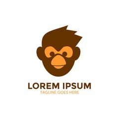 ape logo template. monkey