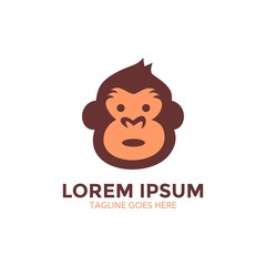 ape logo template. monkey
