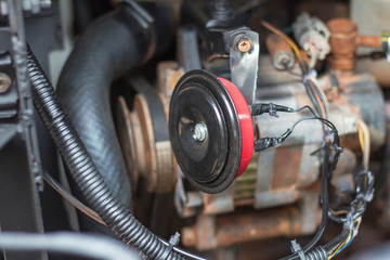 Horns electricity Car Red-black