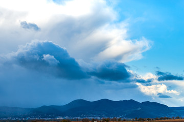 Fototapeta na wymiar Storm winter clouds