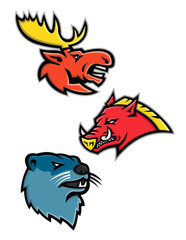  North American wildlife Sports Mascot Collection