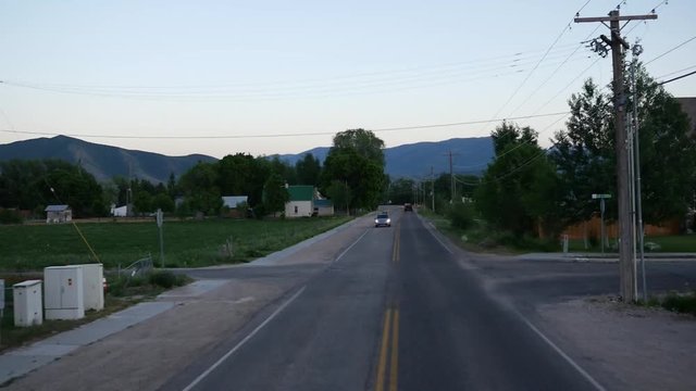 Time Lapse Driving In A Small Town