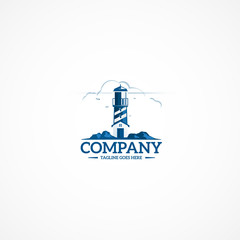 Vector Lighthouse logo.