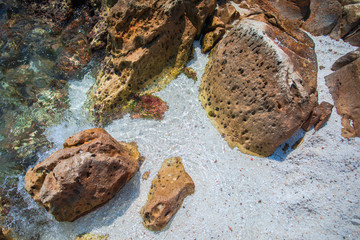 Coastline in Thassos island at the summer season, greece