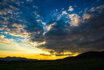 Obraz premium Sunset time