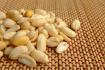 close up of peanuts,Arachis hypogaea L. have many benefits But there is Aflatoxin