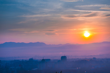 Fototapeta premium Beautiful sunset