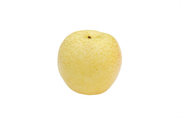 Chinese pear isolated on white background.