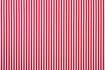 top view of white and red striped surface for background - obrazy, fototapety, plakaty